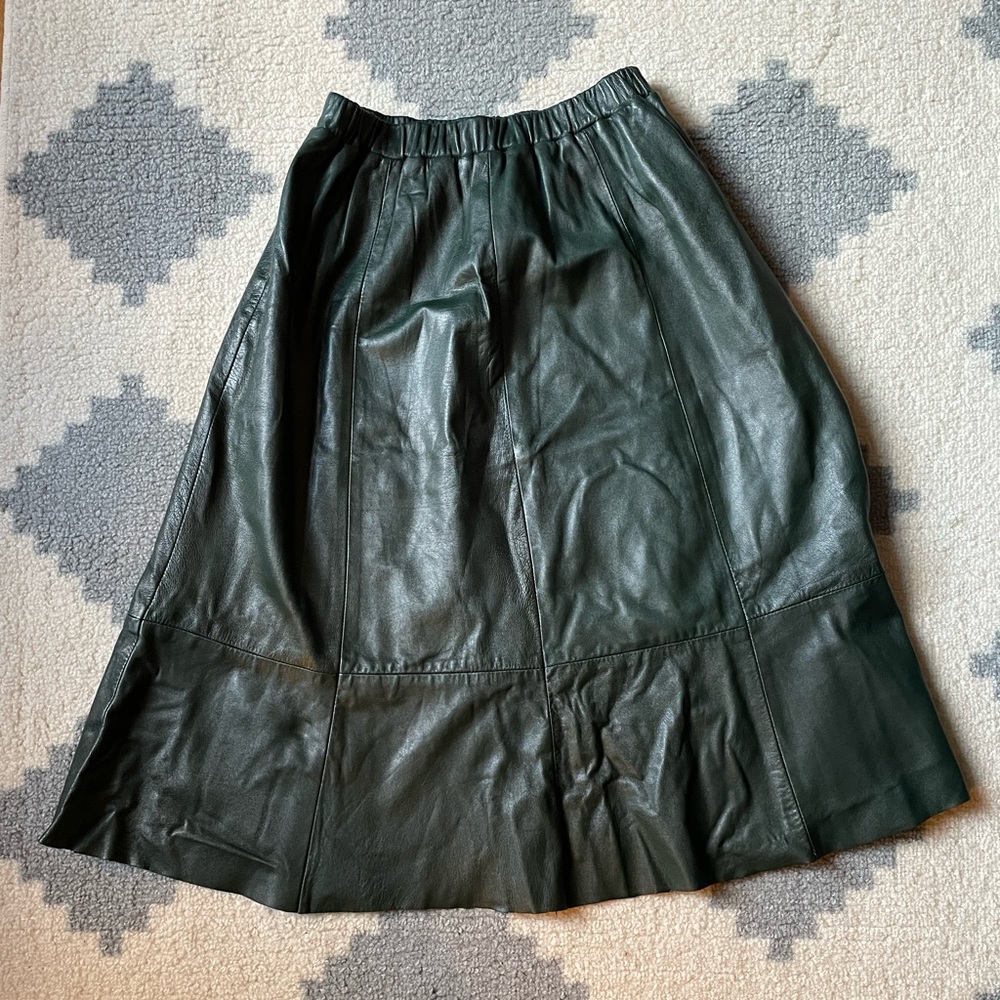 ❌SOLD❌Vintage Real Siena Leather Skirt